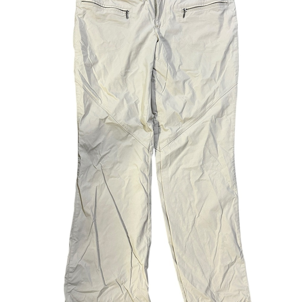 Columbia Cream Women’s Cargo Hiking Pants Lightweight And Versatile Sz 10s